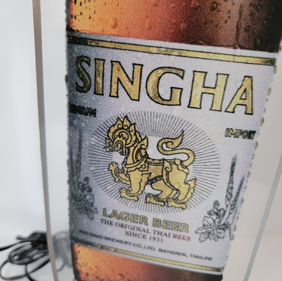 Singha Thai Beer Lion Acrylic Light Sign Lamp - Picture 9 of 10